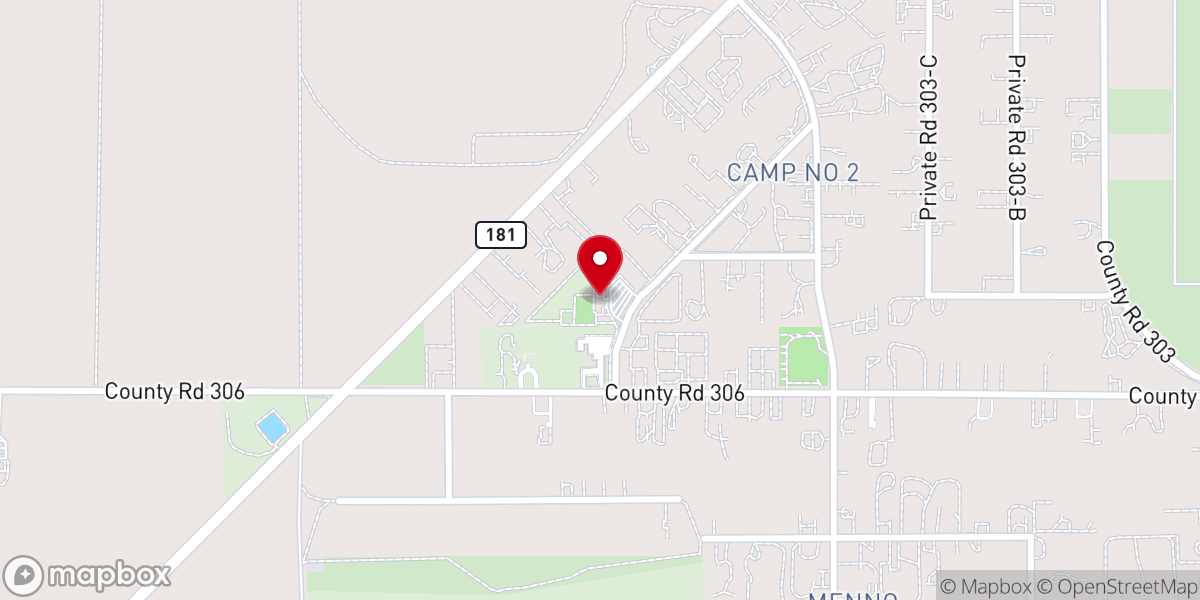 Map showing location of REINLAENDER MENNONITE SCHOOL