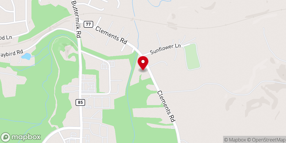 Map showing location of Happy Church Pentecostal