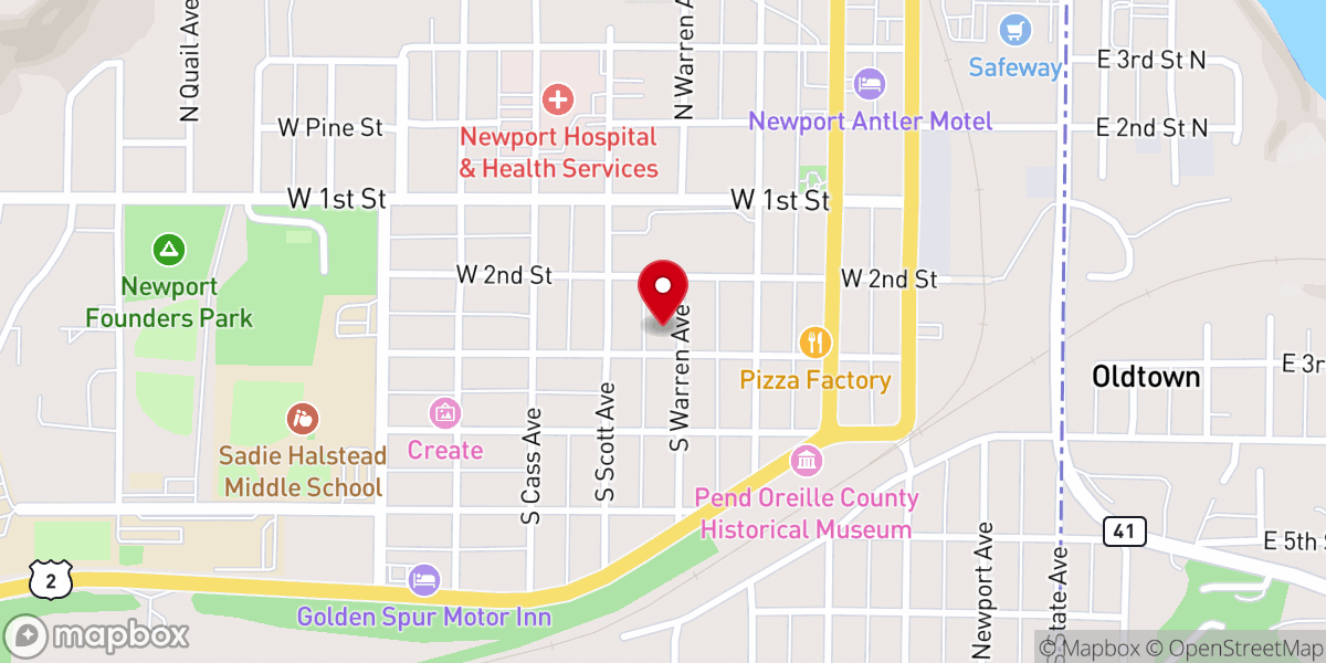 Map showing location of New Hope Outreach Ministries