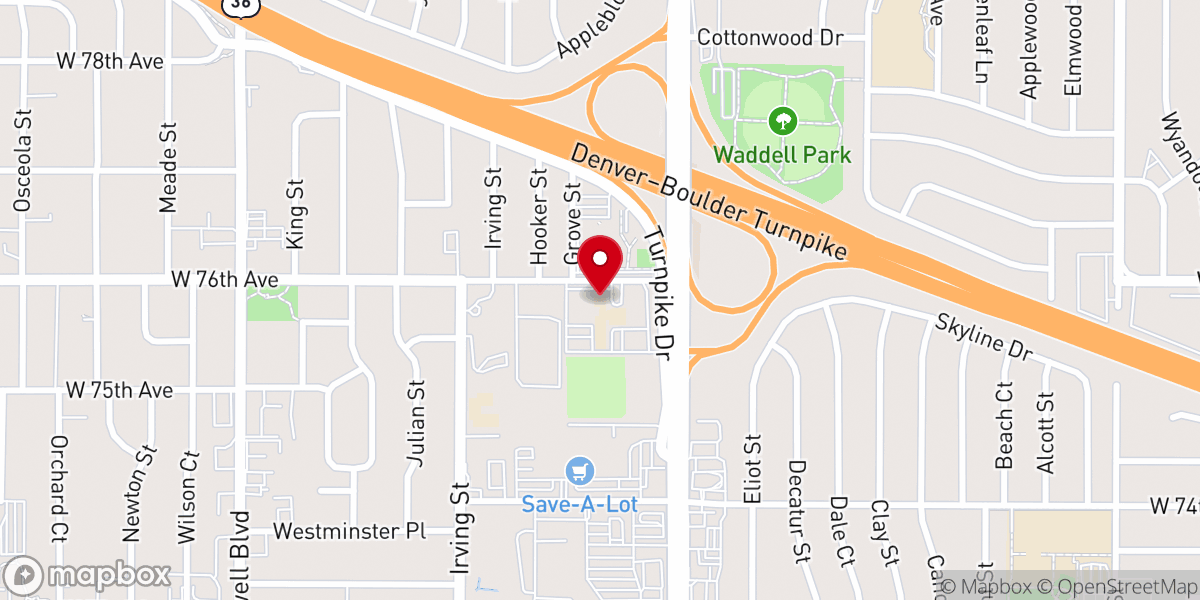 Map showing location of Holy Trinity Catholic Church