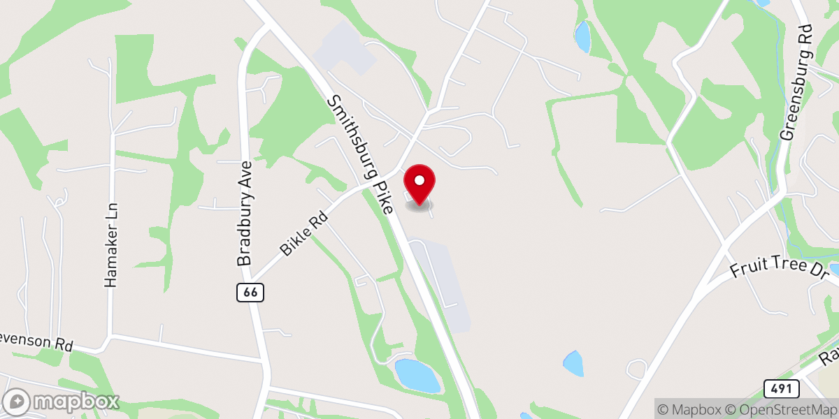 Map showing location of Smithsburg Valley Baptist Church
