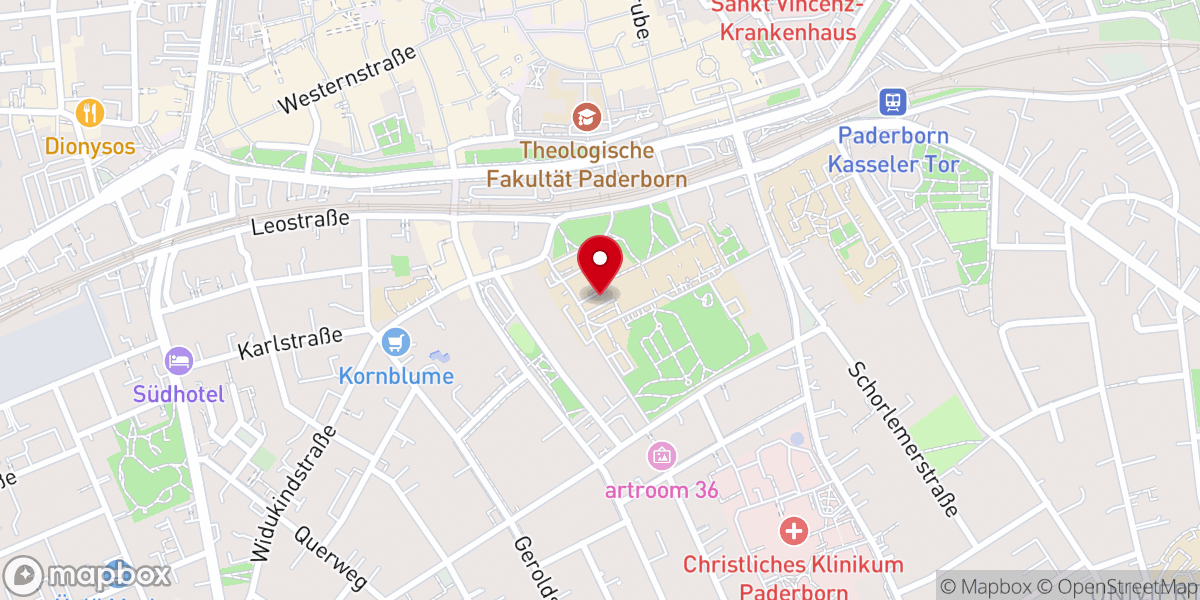 Map showing location of Leokonvikt