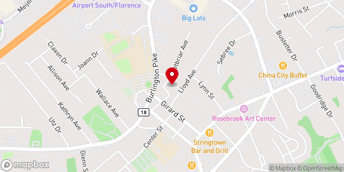 Map showing location of Living Faith Church