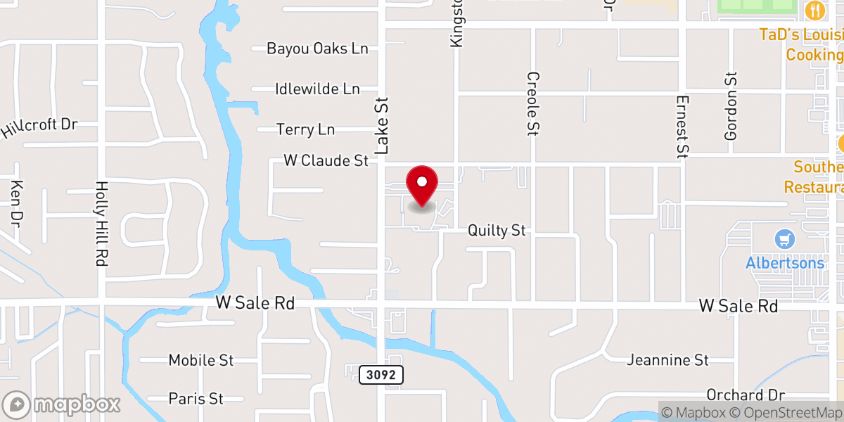Map showing location of Saint Eugene Church