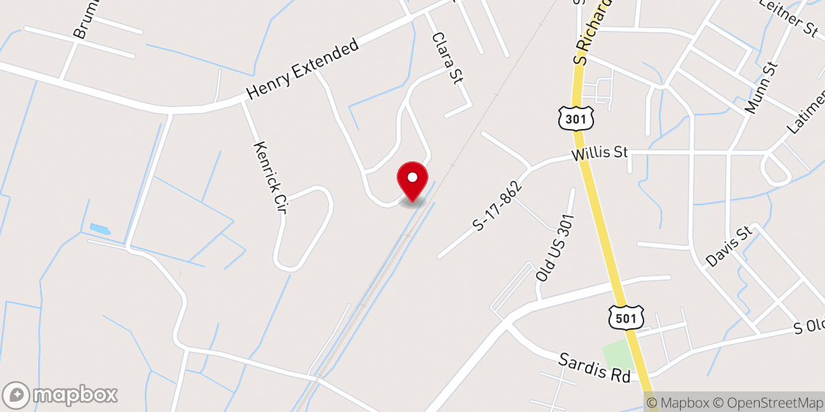 Map showing location of Berean Church of Christ