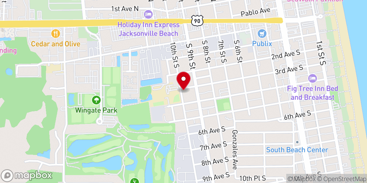 Map showing location of Church of God By Faith