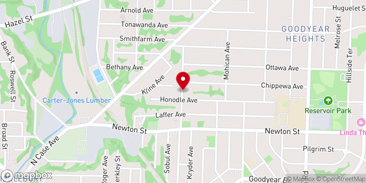 Map showing location of Phillips Chapel Christian Methodist Episcopal Church