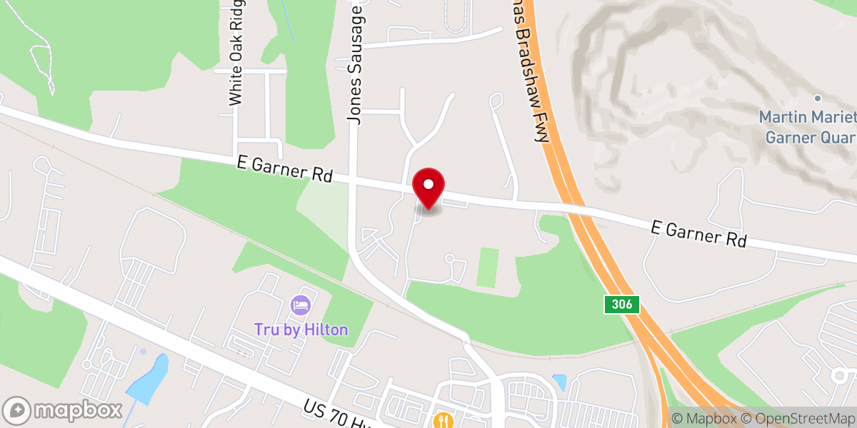 Map showing location of Oak Community Church