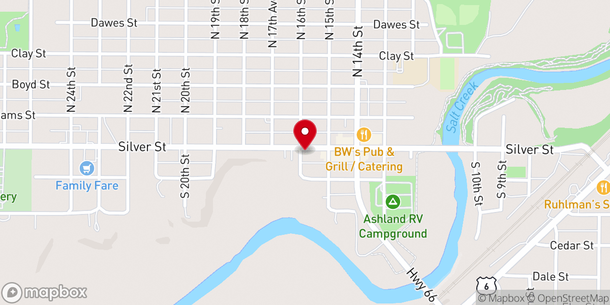 Map showing location of American Legion Post 129