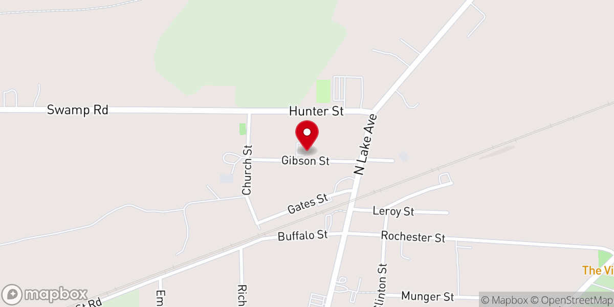 Map showing location of St Brigid's Parish Center