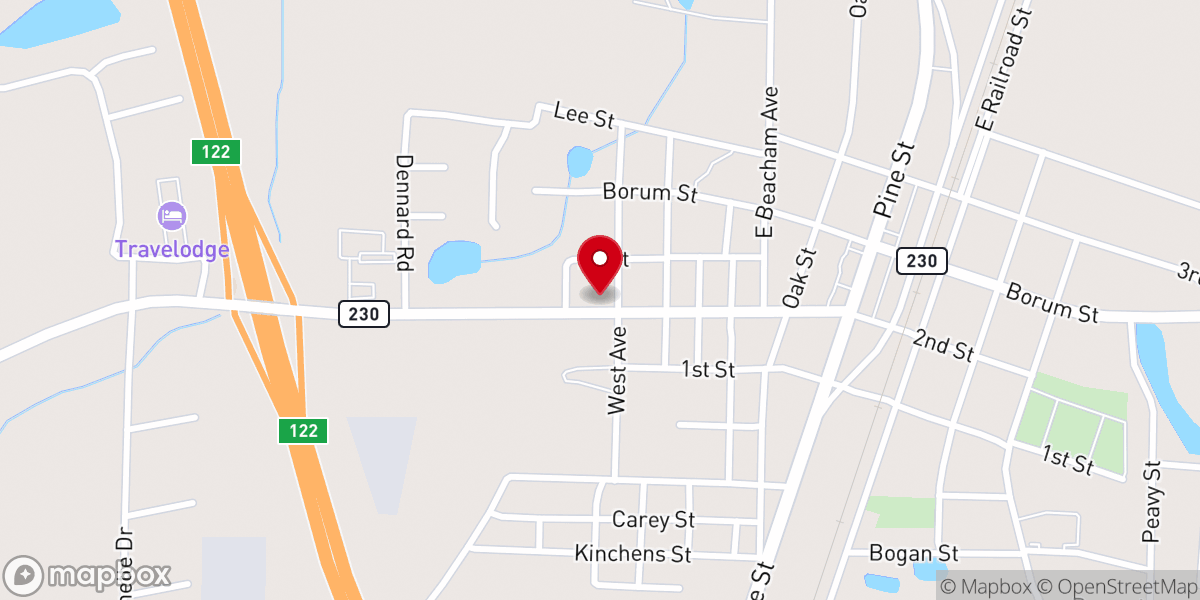 Map showing location of Georgia Union Missionary Baptist Association Headquarters