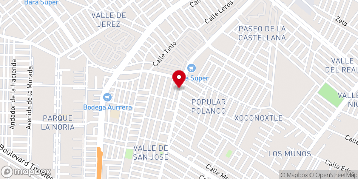 Map showing location of Iglesia Bautista Camino de Vida