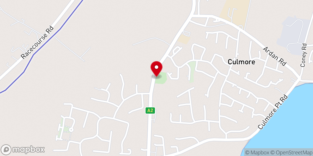 Map showing location of Holy Trinity Church of Ireland