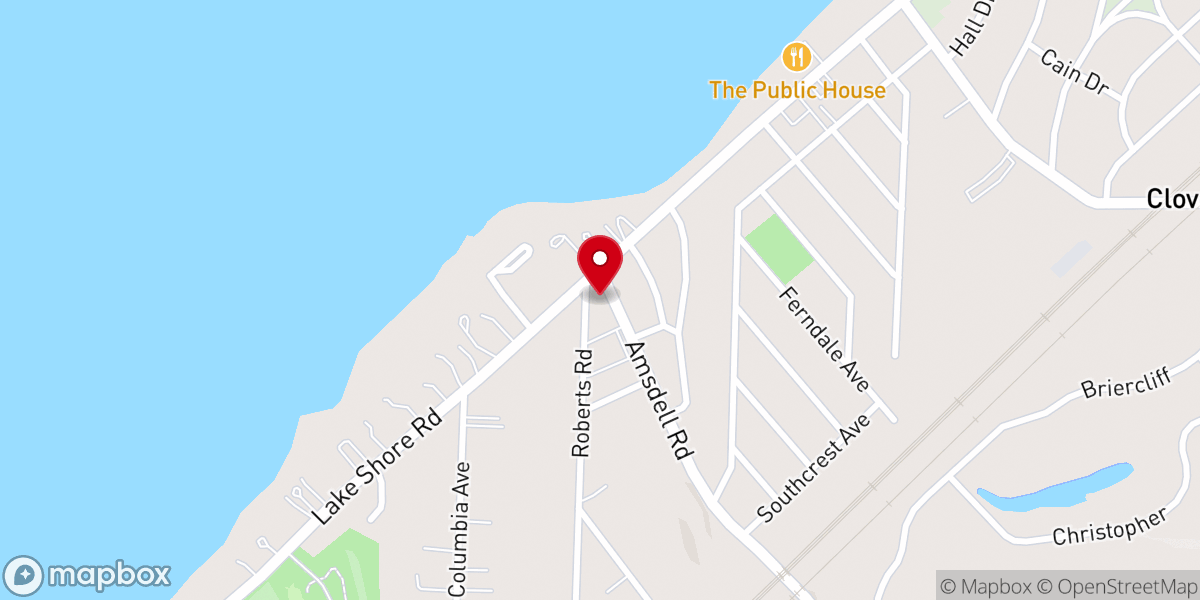 Map showing location of Wayside Presbyterian Church
