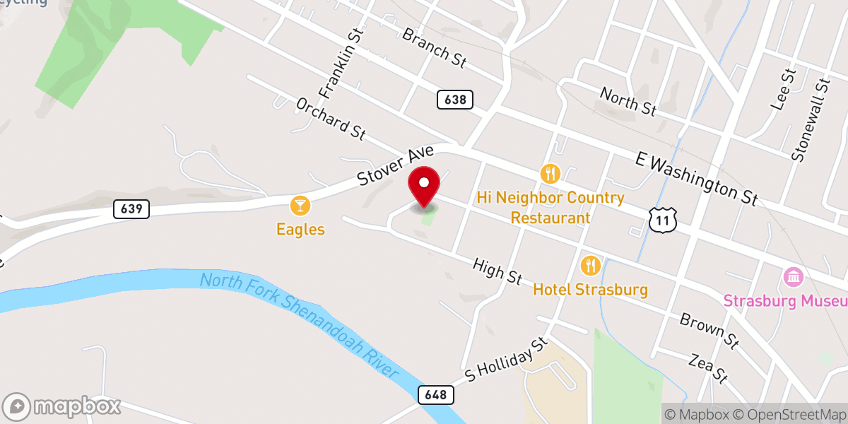 Map showing location of Mt. Zion United Methodist Church