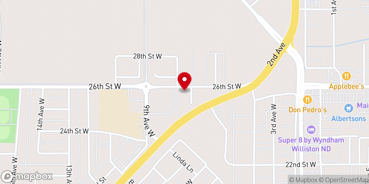 Map showing location of Bubba's Bubbles