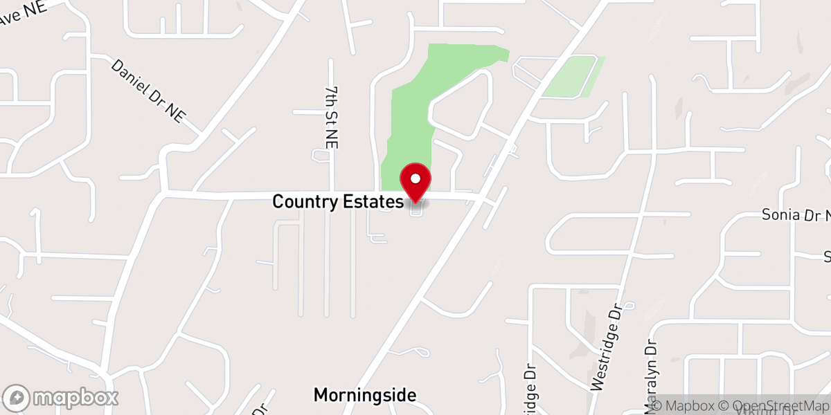 Map showing location of Word of Power Christian Center