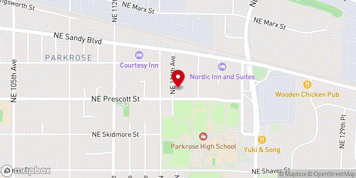 Map showing location of Damascus Road Church