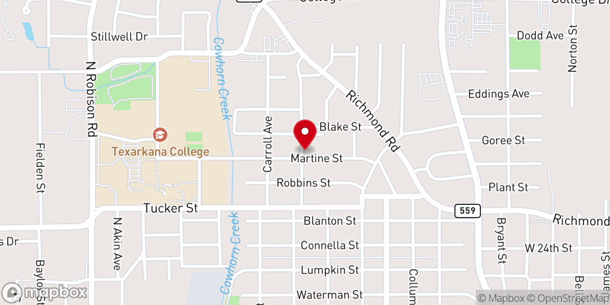 Map showing location of Avondale Church