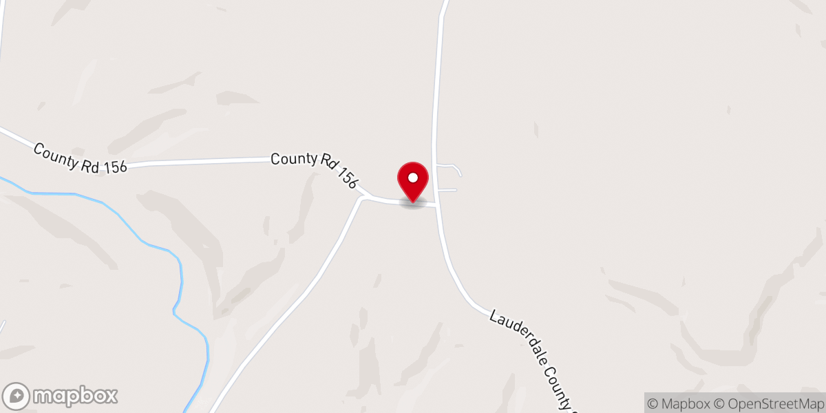 Map showing location of New Georgia Church of Christ