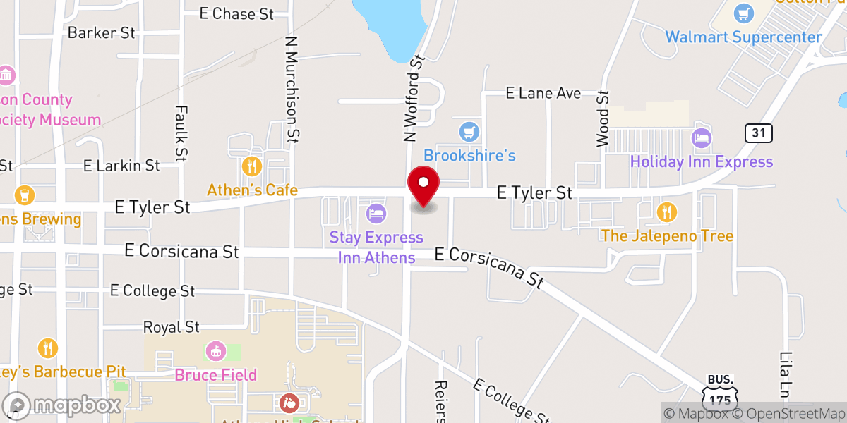 Map showing location of St Edward Catholic Church