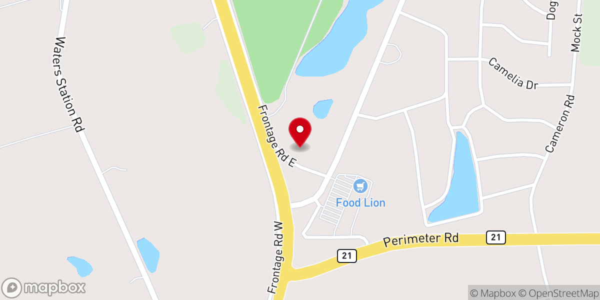 Map showing location of Middle Baptist Association