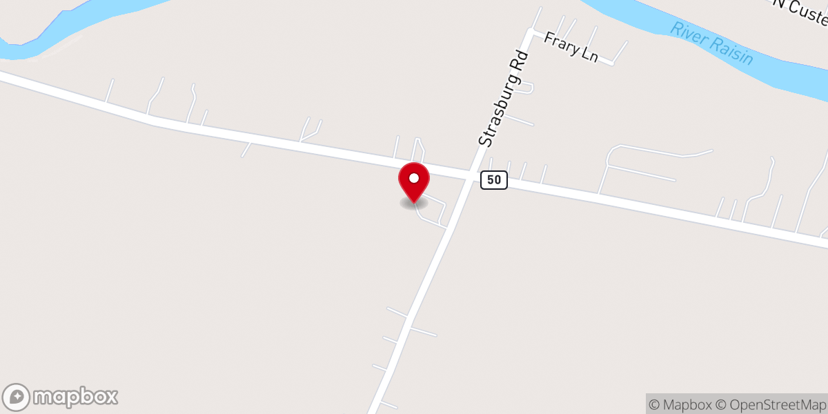 Map showing location of Heritage Baptist Church