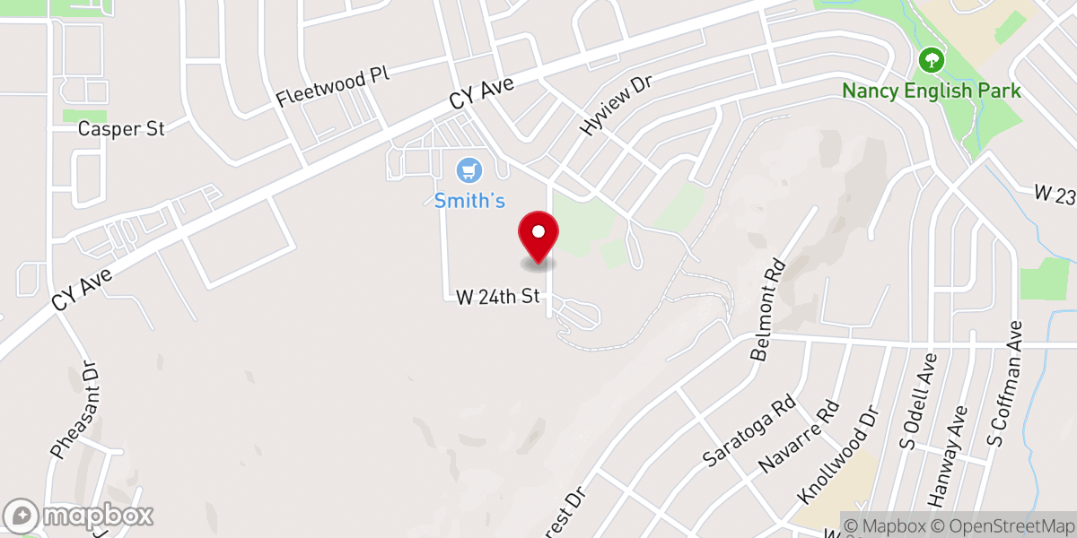 Map showing location of Mt Hope Lutheran Church