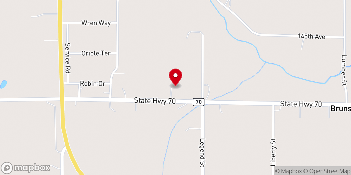 Map showing location of Immanuel Lutheran Church