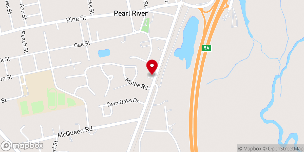 Map showing location of Trackside Bar