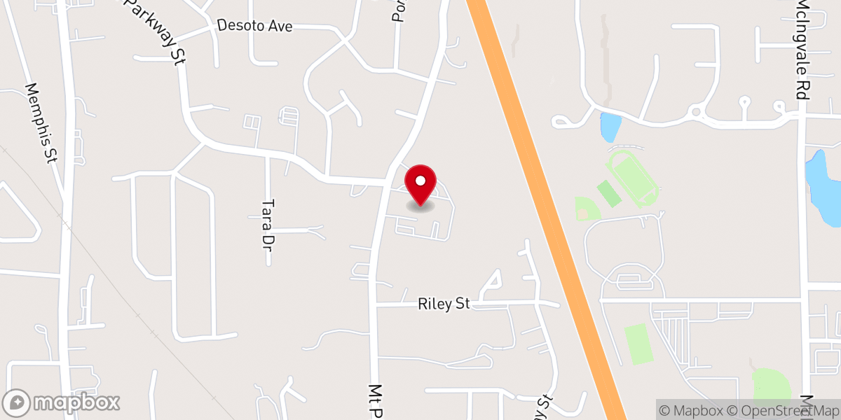 Map showing location of Hernando United Methodist Church