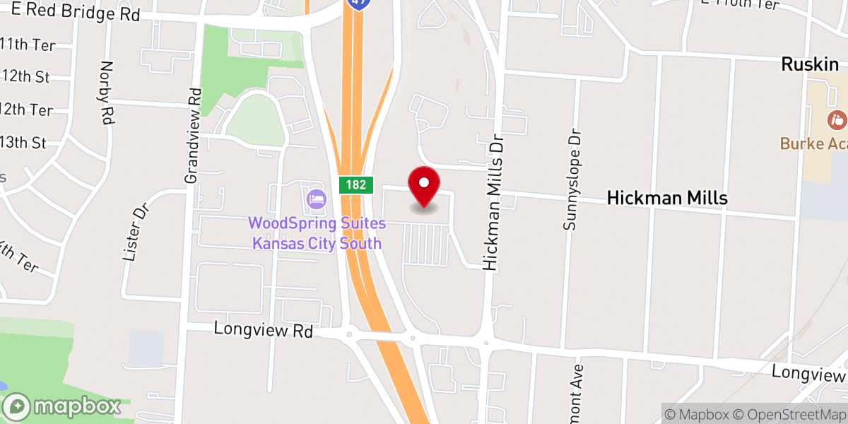 Map showing location of Memorial Missionary Baptist Church