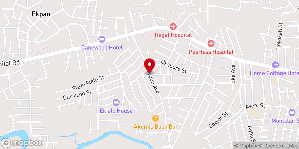Map showing location of St Andrew Anglican church