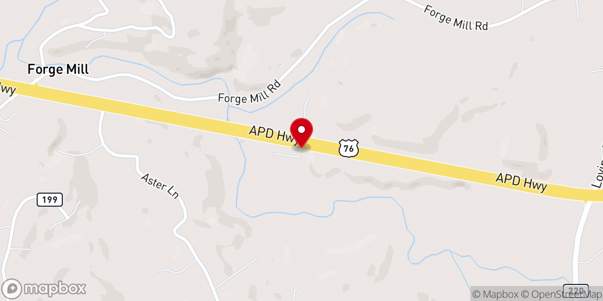 Map showing location of Grace Tabernacle