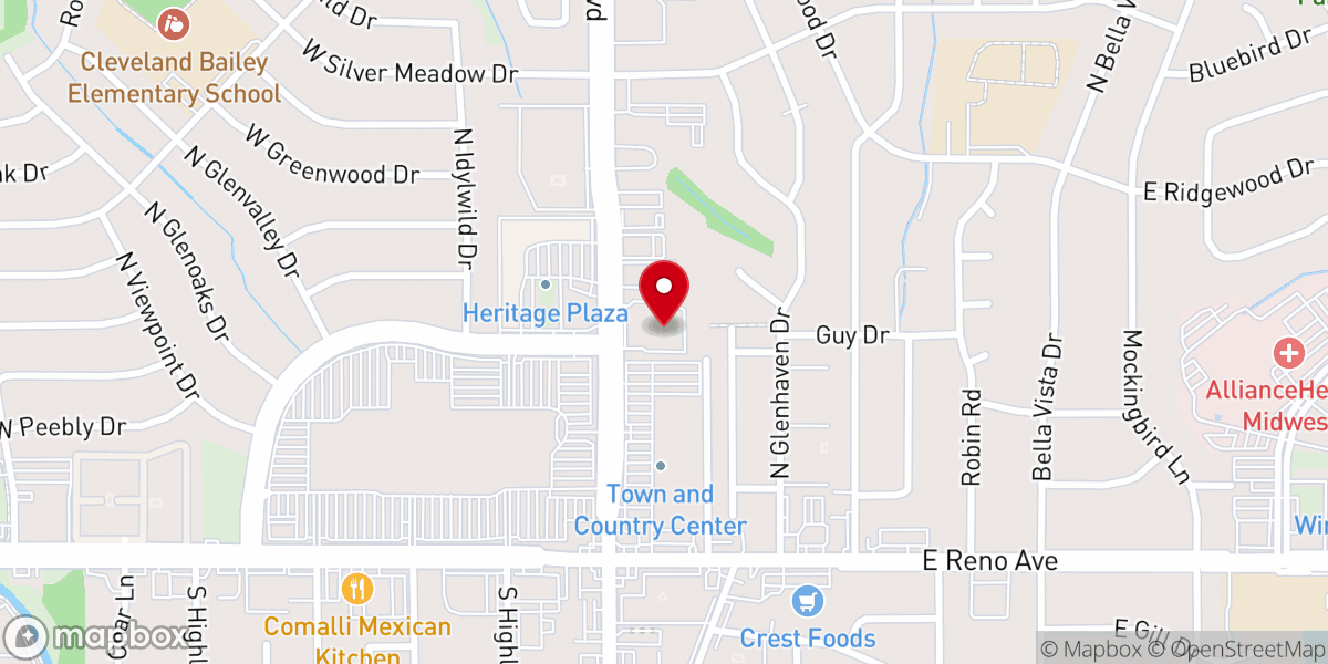 Map showing location of St Matthew United Methodist Church