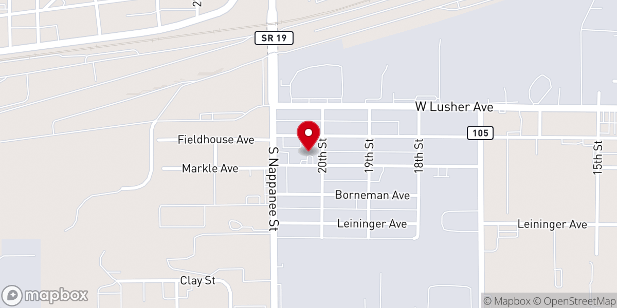 Map showing location of Ol Rugged Fellowship Church