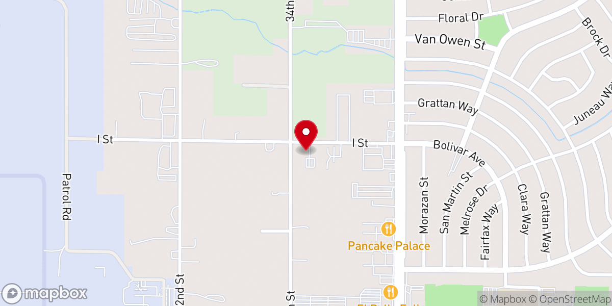 Map showing location of Sacramento Korean Bethel Church