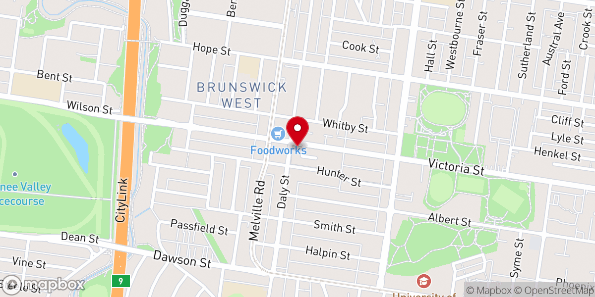 Map showing location of Italian Pentecostal Church