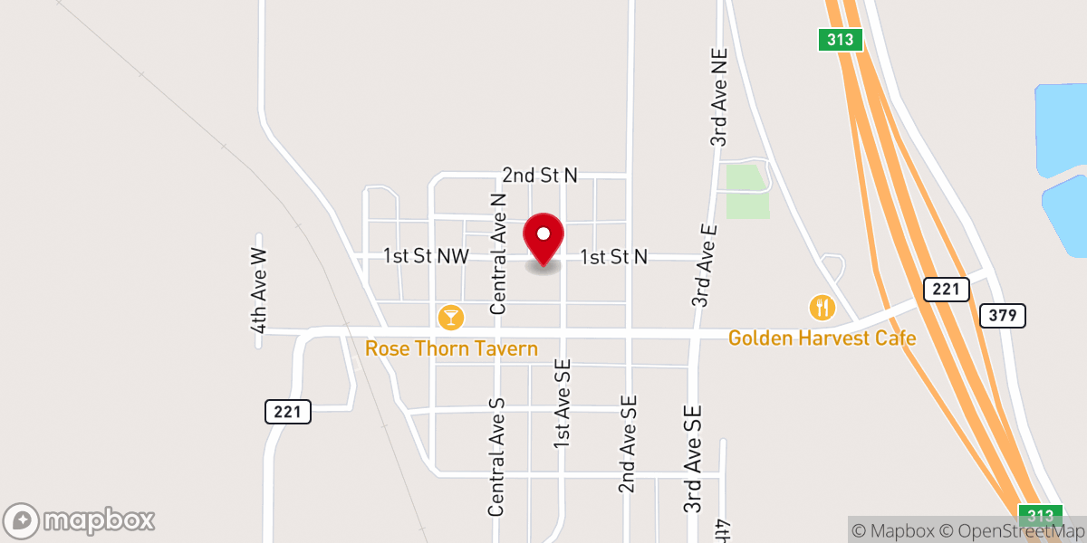 Map showing location of St William Catholic Church