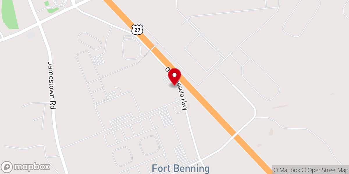 Map showing location of Harmony Church