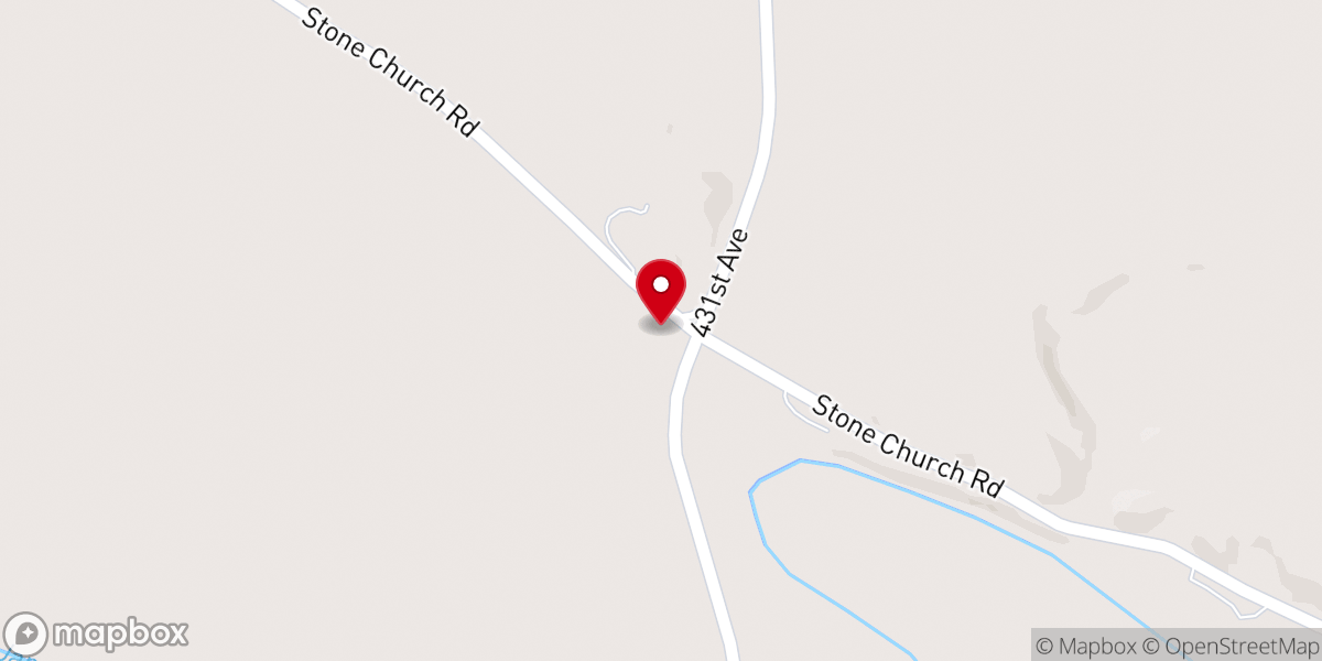 Map showing location of Our Savior's Lutheran Church