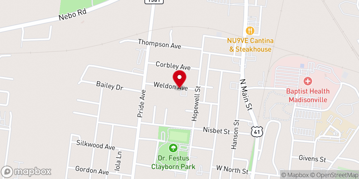 Map showing location of Serenity Temple Church
