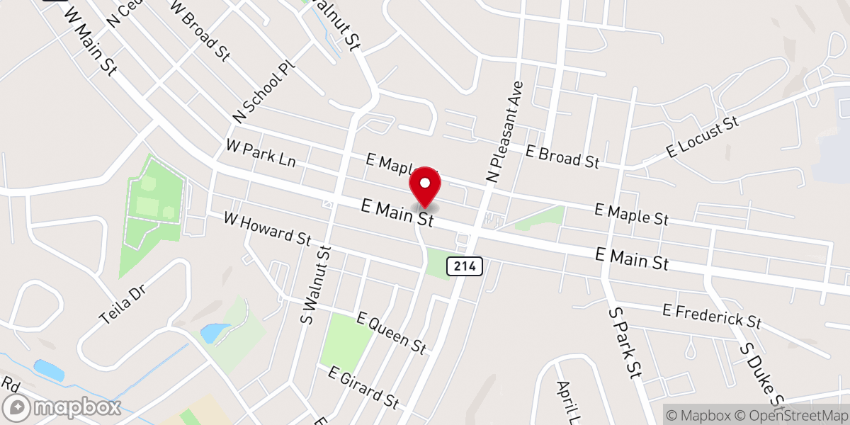 Map showing location of Bethlehem Life Church