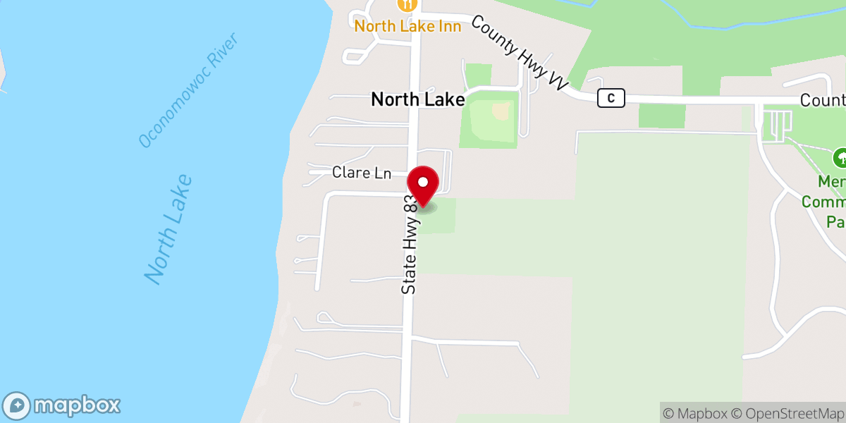 Map showing location of St. Peters Episcopal Church