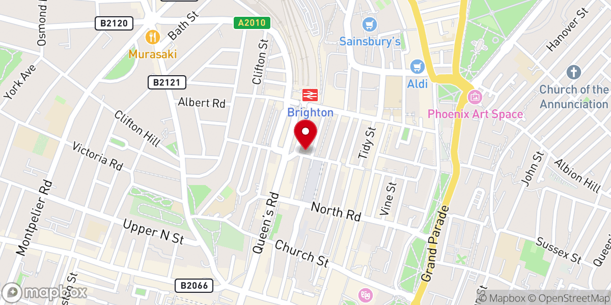 Map showing location of Galeed Strict Baptist Chapel