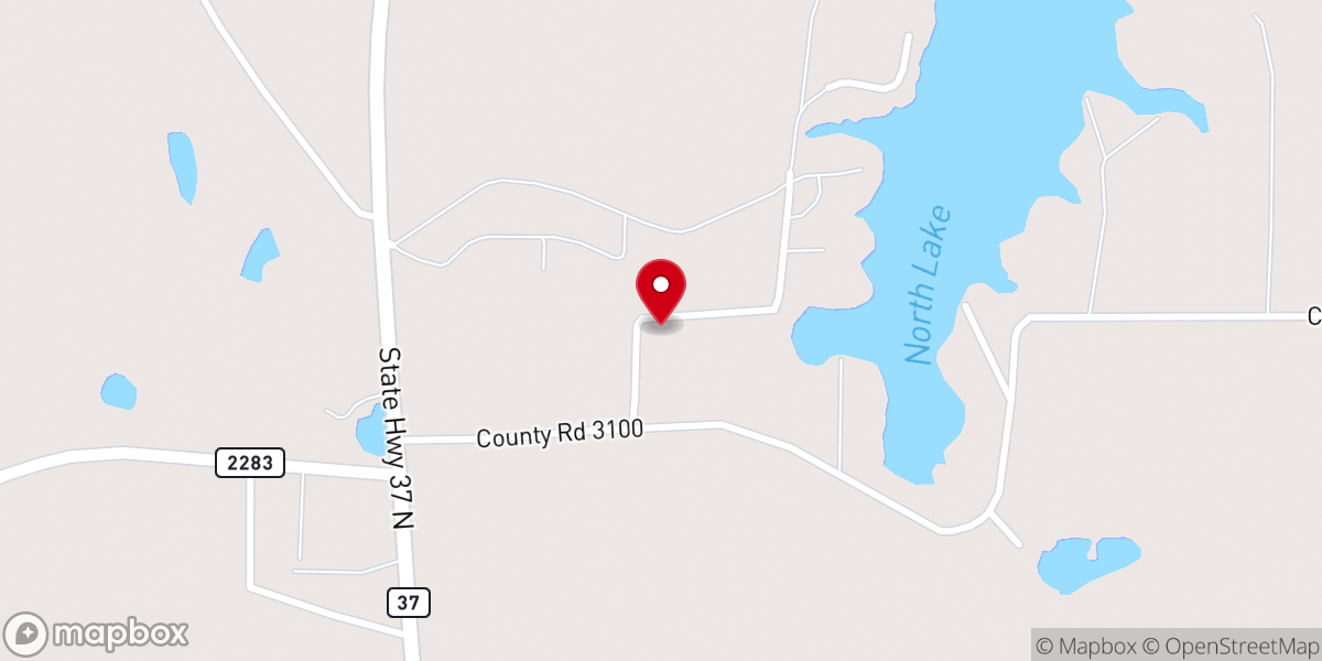 Map showing location of Jamison Chapel