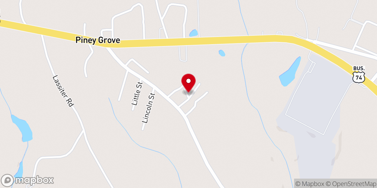 Map showing location of Bibleway Church