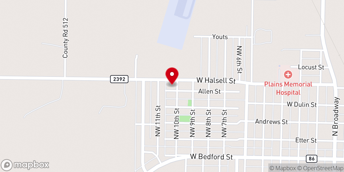 Map showing location of Immaculate Conception Catholic Church