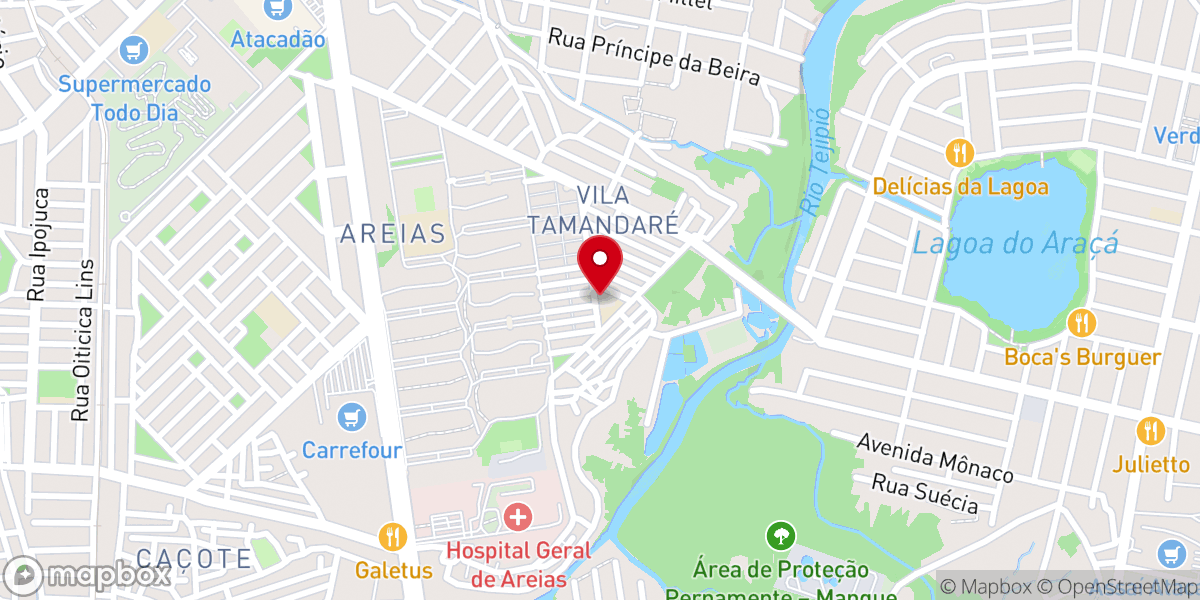 Map showing location of Matriz de Santo Antônio