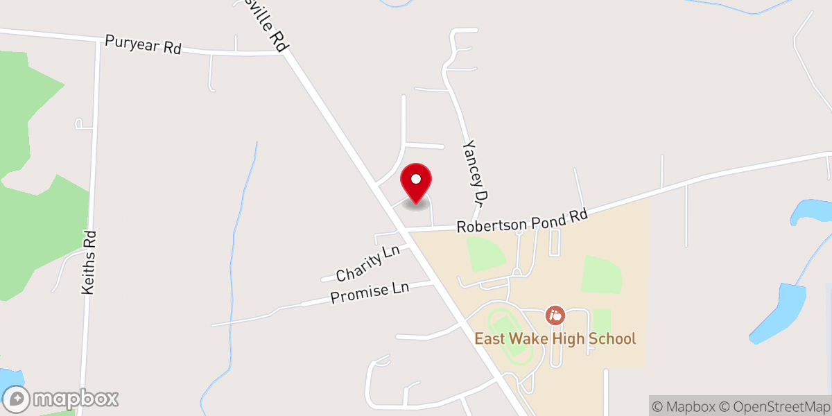 Map showing location of Calvary Faith Center